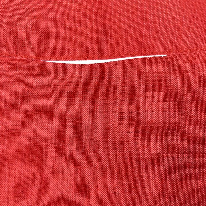 Burberry's BURBERRY LONDON Long-Sleeve Linen Button-Down Shirt, Men's Size L (approx.) unclear red type Vintage Second Hand