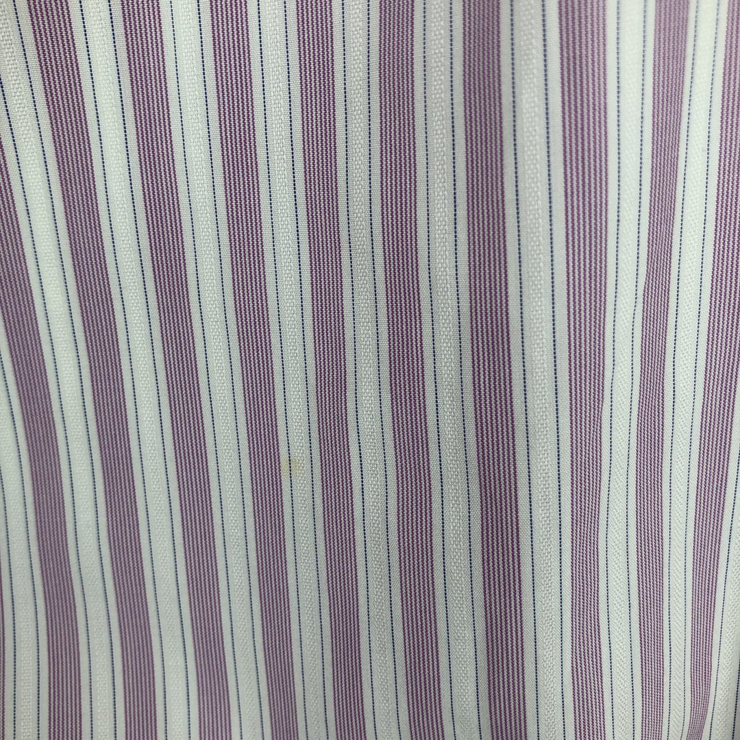 Burberry's LONDON long-sleeved striped shirt, men's size XL cotton pink type Vintage Second Hand