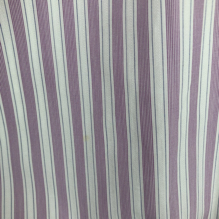 Burberry's LONDON long-sleeved striped shirt, men's size XL cotton pink type Vintage Second Hand