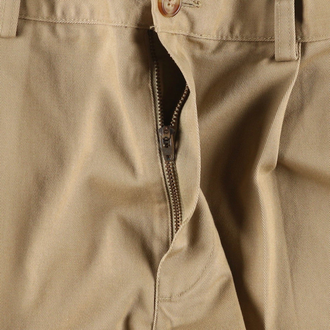 LLBean NATURAL FIT Two-Pleat Chino Pants, Men's Size W36 (approx.) cotton Beige type Vintage Second Hand