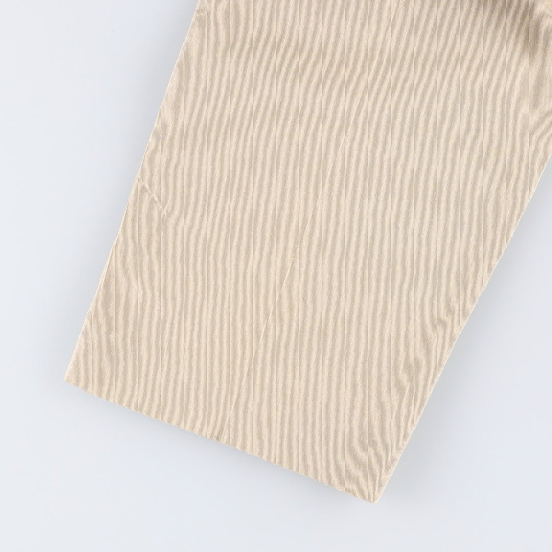 Lands' End Two-Pleat Chino Pants, Men's Size W32 (approx.) cotton Beige type Vintage Second Hand