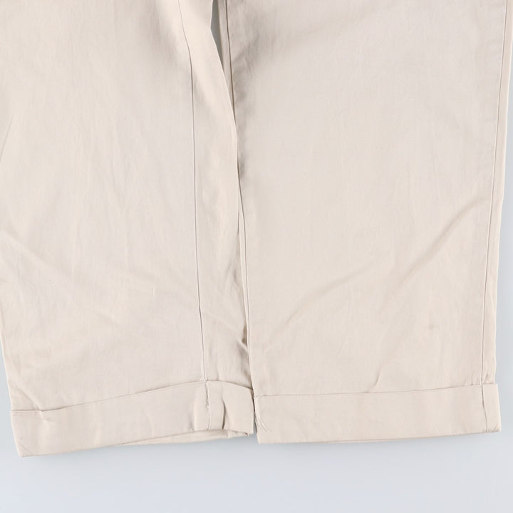 Ralph Lauren POLO by Ralph Lauren HAMMOND PANT, two-pleat chino pants, men's, W33 equivalent cotton Beige type Vintage Second Hand