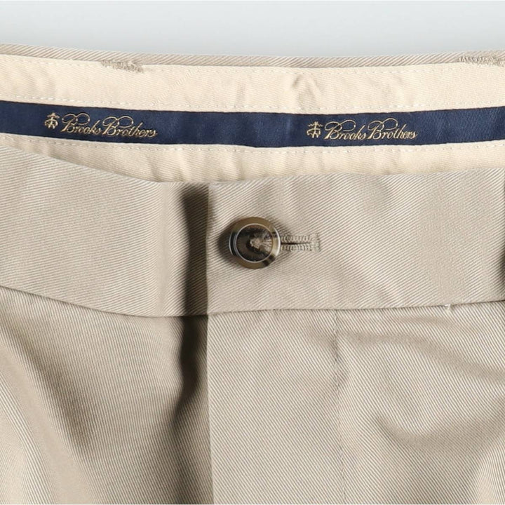 Brooks Brothers ADVANTAGE CHINO THOMPSON Two-Pleat Chino Pants, Men's W35 (approx.) cotton Beige type Vintage Second Hand