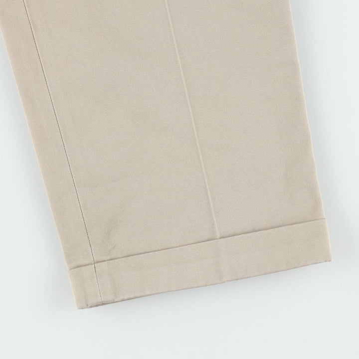 Brooks Brothers ADVANTAGE CHINO THOMPSON Two-Pleat Chino Pants, Men's W35 (approx.) cotton Beige type Vintage Second Hand