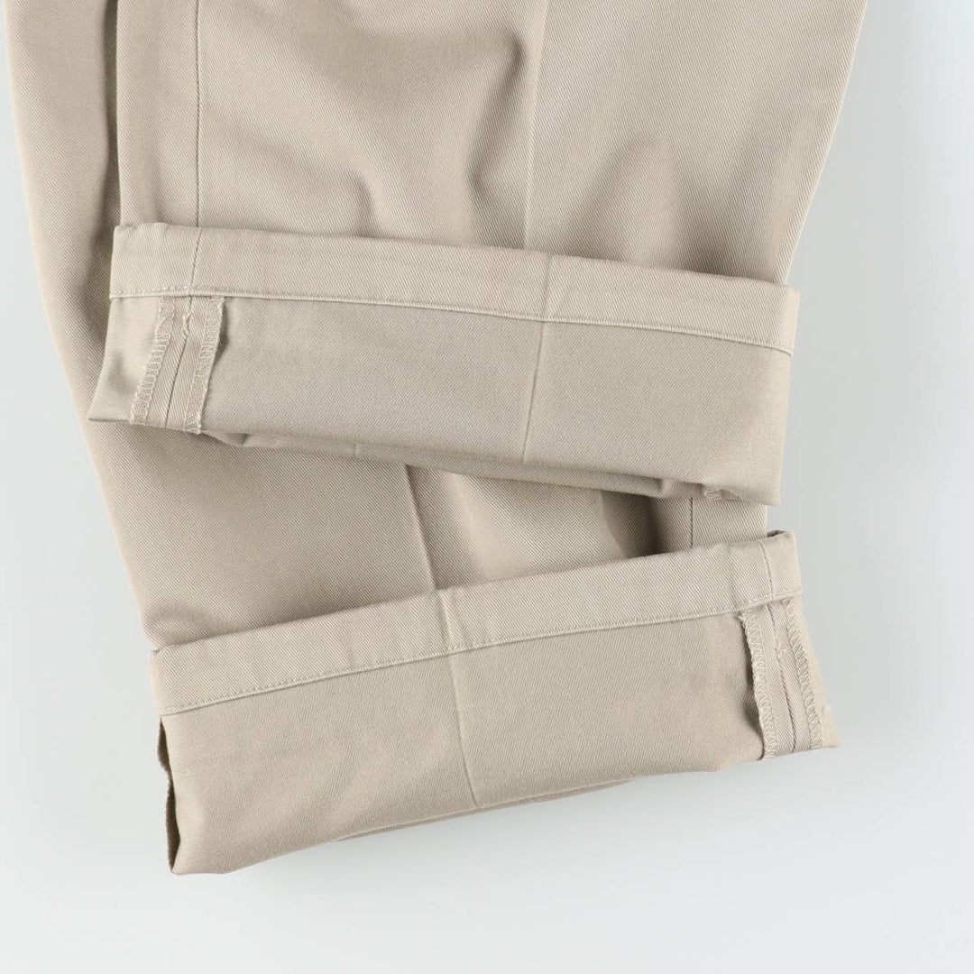 Brooks Brothers ADVANTAGE CHINO THOMPSON Two-Pleat Chino Pants, Men's W35 (approx.) cotton Beige type Vintage Second Hand