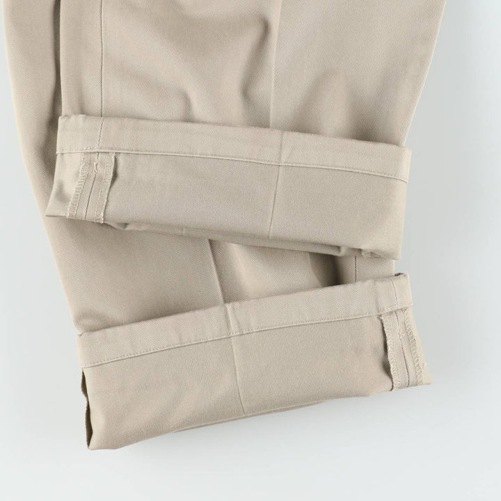Brooks Brothers ADVANTAGE CHINO THOMPSON Two-Pleat Chino Pants, Men's W35 (approx.) cotton Beige type Vintage Second Hand