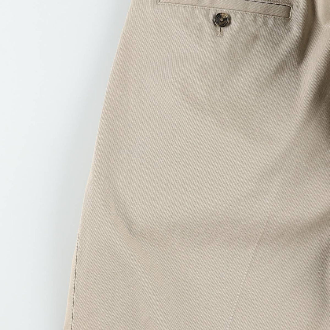 Brooks Brothers ADVANTAGE CHINO THOMPSON Two-Pleat Chino Pants, Men's W35 (approx.) cotton Beige type Vintage Second Hand