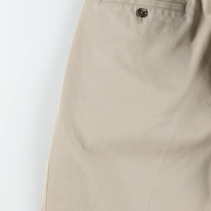 Brooks Brothers ADVANTAGE CHINO THOMPSON Two-Pleat Chino Pants, Men's W35 (approx.) cotton Beige type Vintage Second Hand