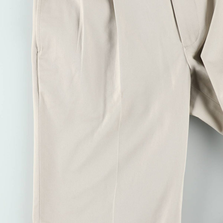 Brooks Brothers ADVANTAGE CHINO THOMPSON Two-Pleated Chino Pants, Men's, Size W34 cotton Beige type Vintage Second Hand