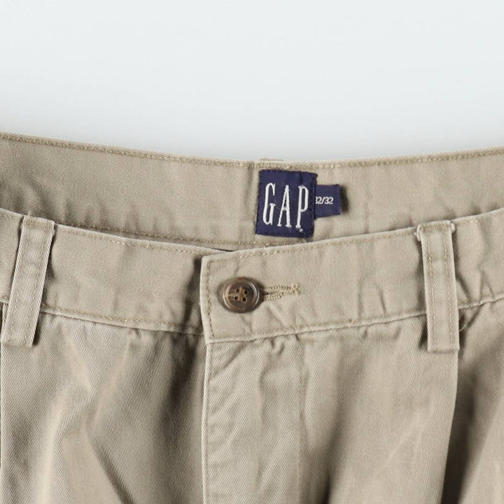 90'S GAP PIONEER Old GAP Two-Pleat Chino Pants Men's W31 (approx.) Vintage cotton Beige type Vintage Second Hand