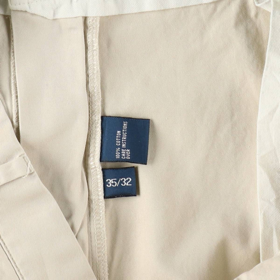 Ralph Lauren POLO by Ralph Lauren Two-pleat Chino Pants for Men, W36 cotton Beige type Vintage Second Hand