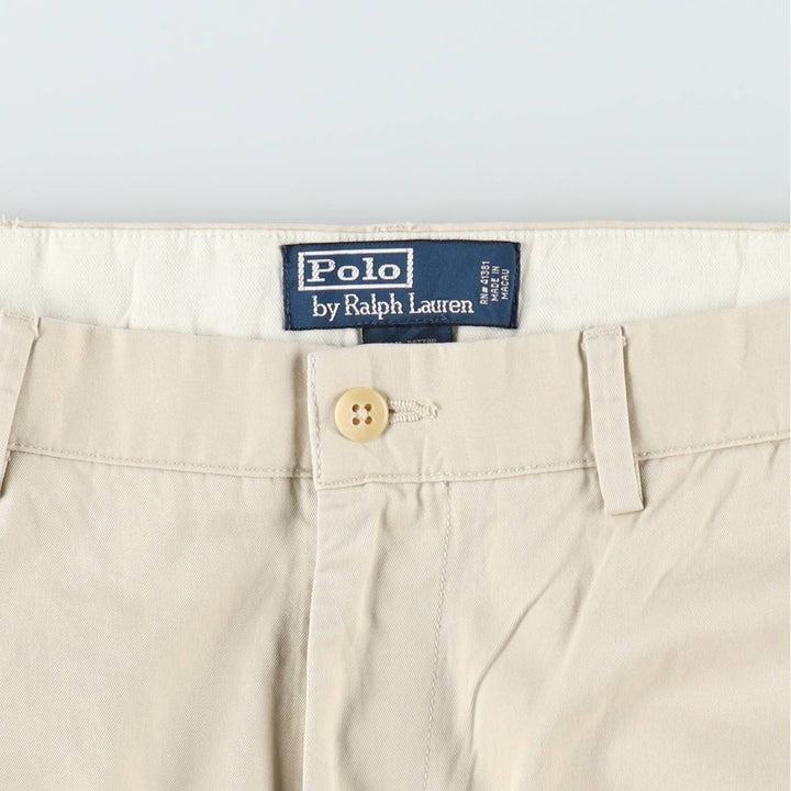 Ralph Lauren POLO by Ralph Lauren Two-pleat Chino Pants for Men, W36 cotton Beige type Vintage Second Hand