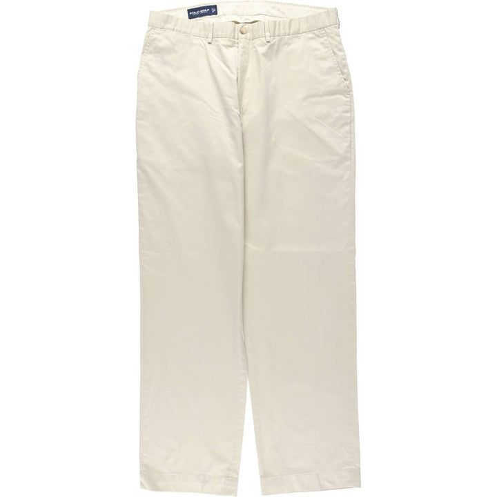 Ralph Lauren POLO GOLF Chino Pants, Size 36 Pima Cotton Beige type Vintage Second Hand