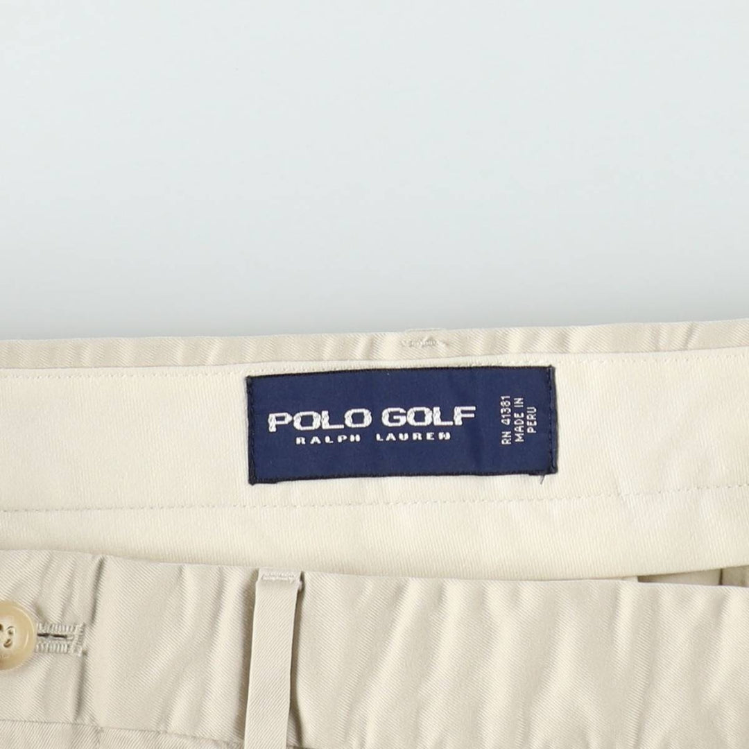Ralph Lauren POLO GOLF Chino Pants, Size 36 Pima Cotton Beige type Vintage Second Hand