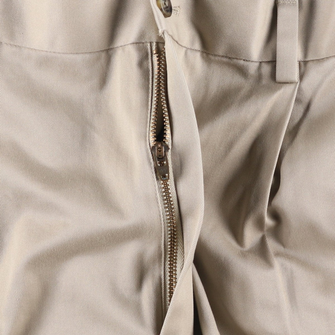 Brooks Brothers ADVANTAGE CHINO ELLIOT Two-Pleated Chino Pants, Men's, Size W36 cotton Beige type Vintage Second Hand