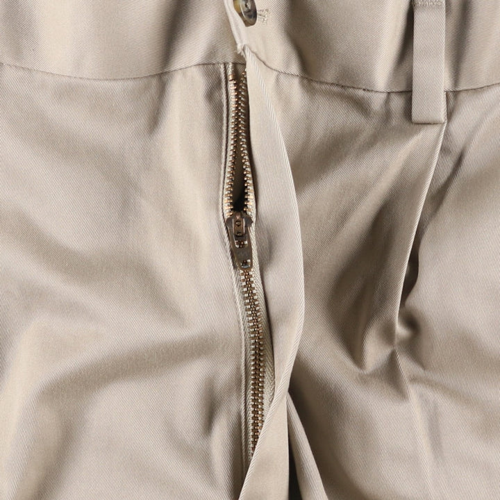 Brooks Brothers ADVANTAGE CHINO ELLIOT Two-Pleated Chino Pants, Men's, Size W36 cotton Beige type Vintage Second Hand