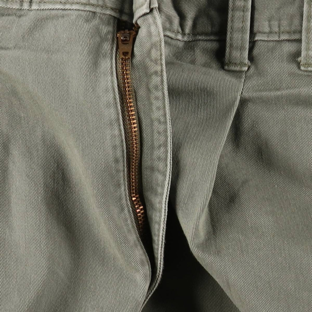 Eddie Bauer CLASSIC FIT Two-Pleat Chino Pants, Men's W33 (approx.) cotton Khaki type sage green Vintage Second Hand