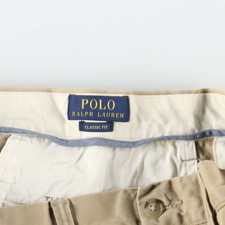 Ralph Lauren POLO RALPH LAUREN CLASSIC FIT Chino Pants Men's W33 equivalent cotton Beige type Vintage Second Hand