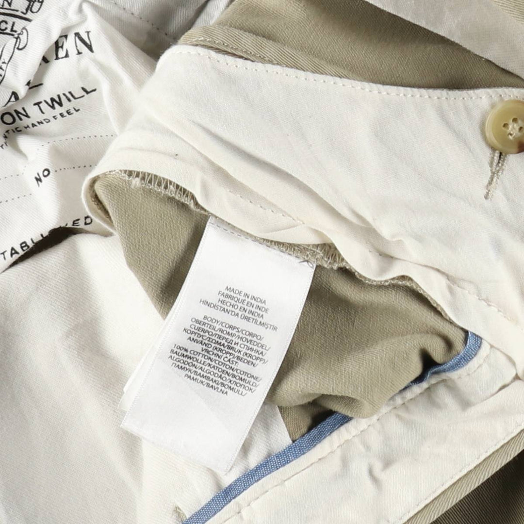 Ralph Lauren POLO RALPH LAUREN Classic Fit Chino Pants, Men's, Size W37 cotton Beige type Vintage Second Hand