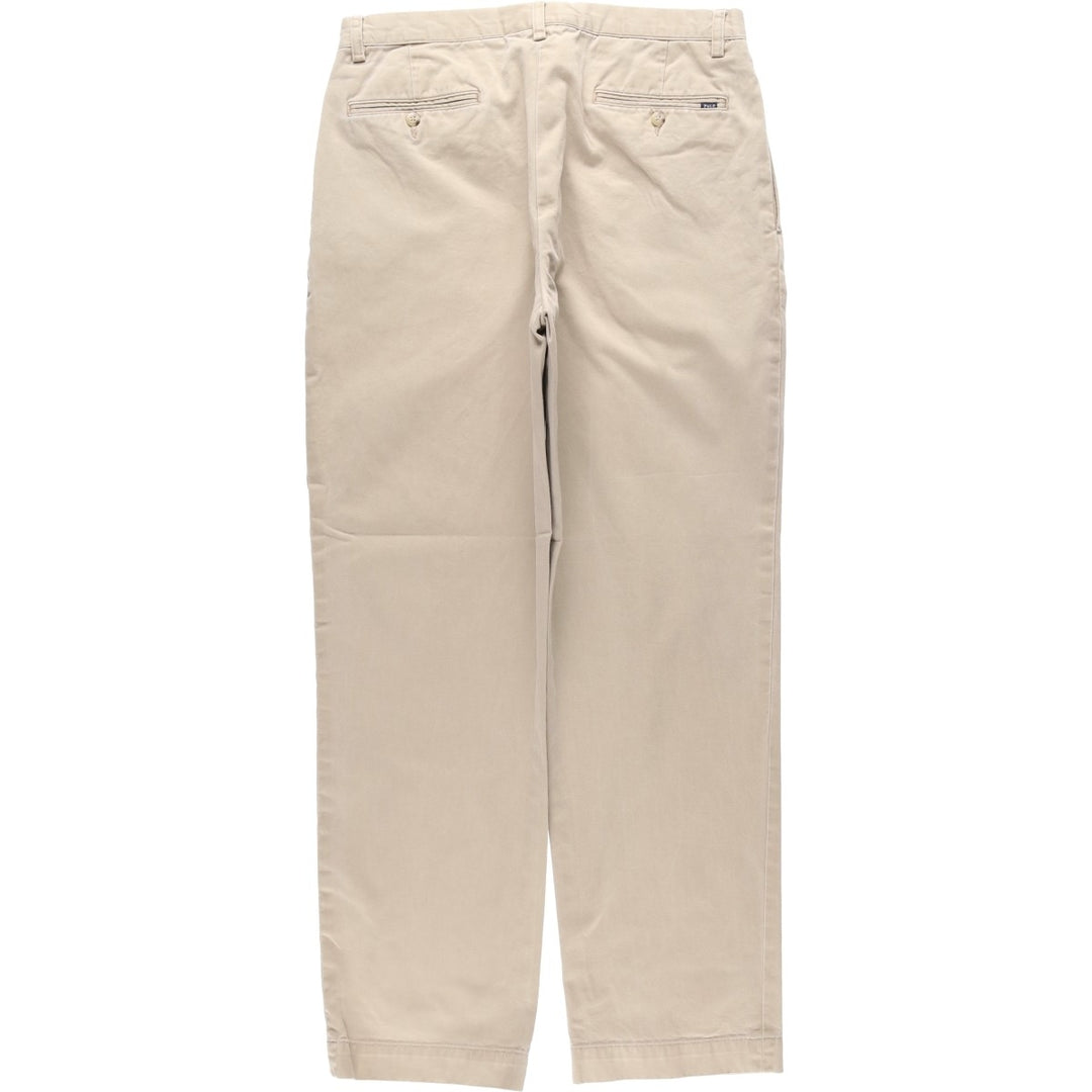 Ralph Lauren POLO by Ralph Lauren Two-pleat Chino Pants for Men, W31 equivalent cotton Beige type Vintage Second Hand