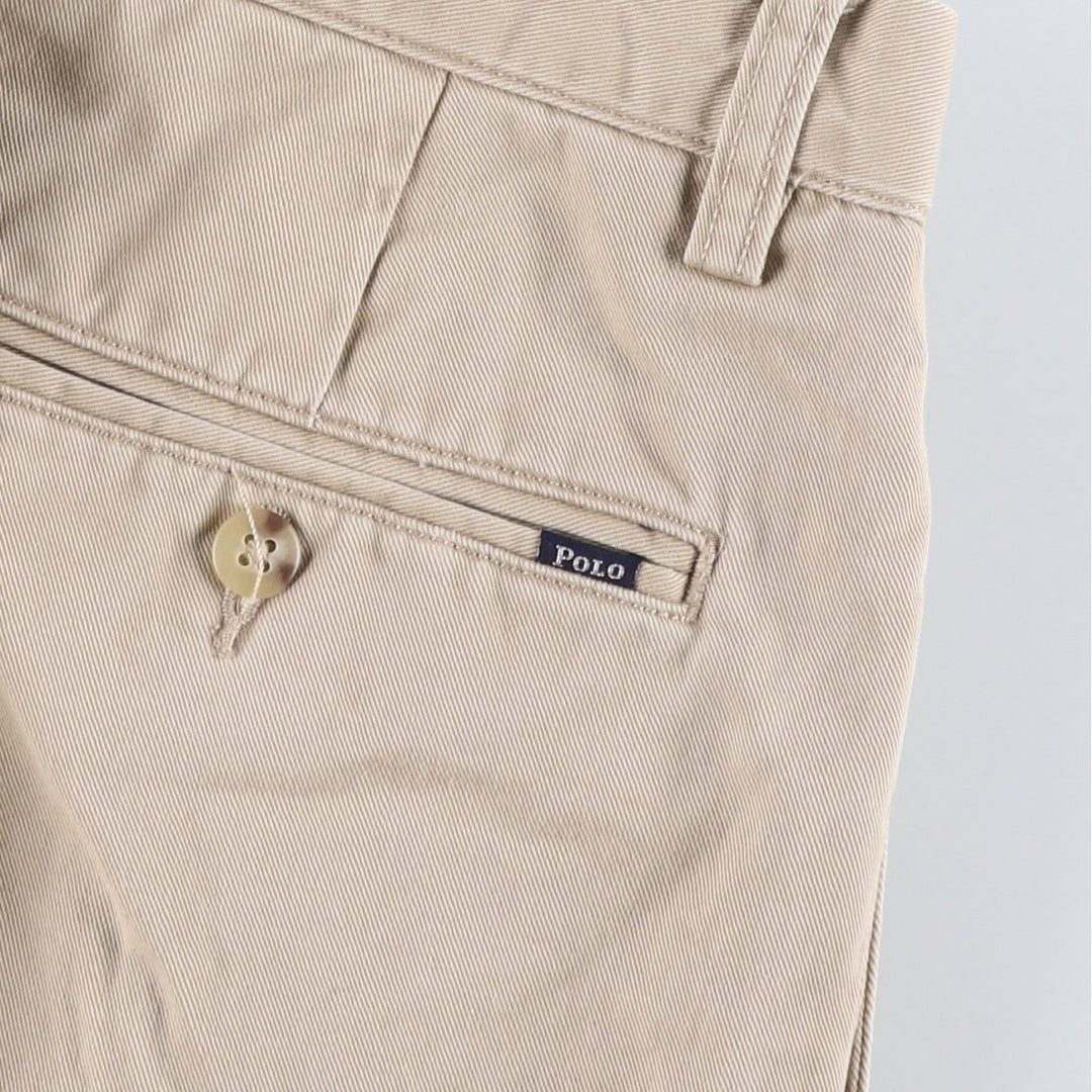 Ralph Lauren POLO by Ralph Lauren Two-pleat Chino Pants for Men, W31 equivalent cotton Beige type Vintage Second Hand