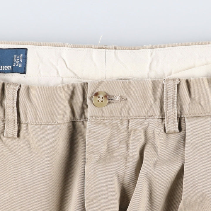 Ralph Lauren POLO by Ralph Lauren Two-pleat Chino Pants for Men, W31 equivalent cotton Beige type Vintage Second Hand