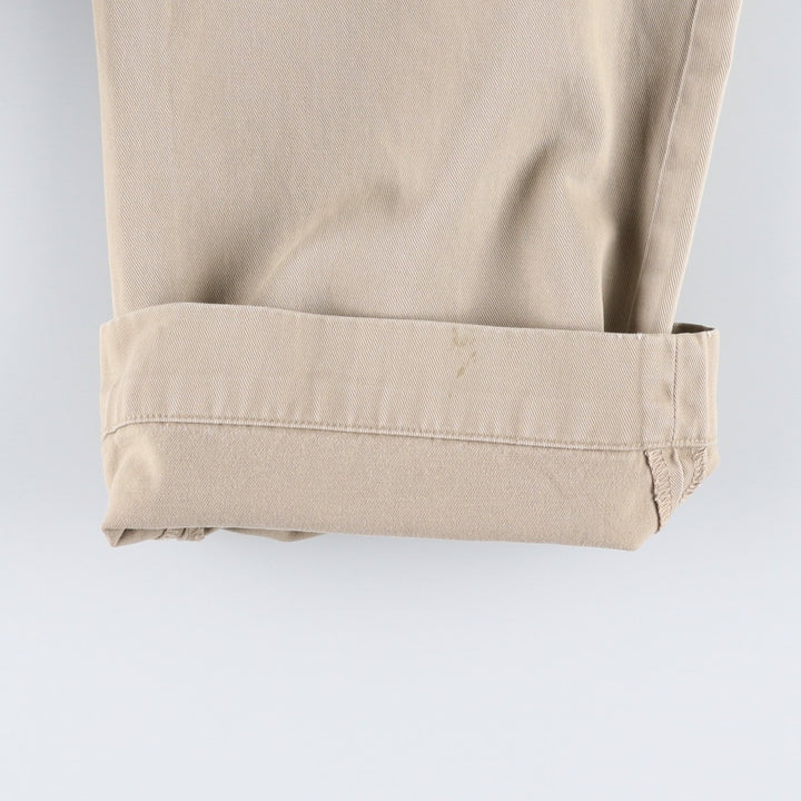 Ralph Lauren POLO by Ralph Lauren Two-pleat Chino Pants for Men, W31 equivalent cotton Beige type Vintage Second Hand
