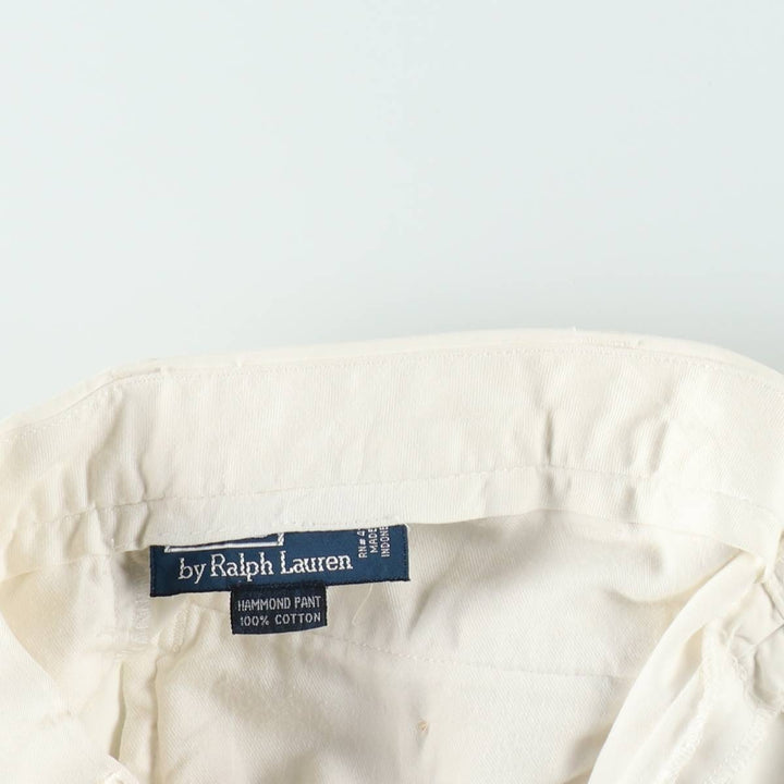 Ralph Lauren POLO by Ralph Lauren HAMMOND PANT Chino pants for men, equivalent to w34 cotton white type Vintage Second Hand
