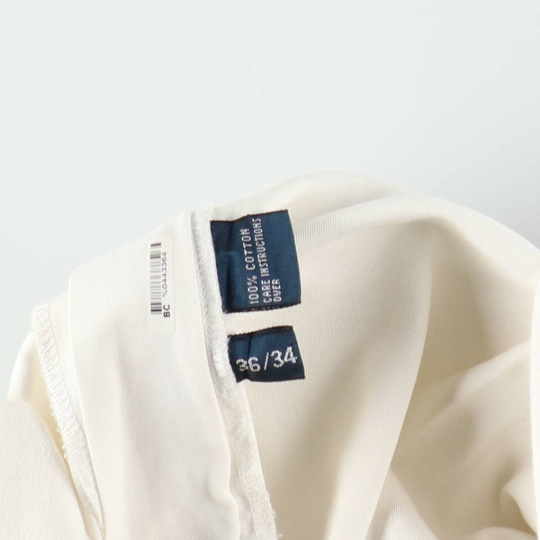 Ralph Lauren POLO by Ralph Lauren HAMMOND PANT Chino pants for men, equivalent to w34 cotton white type Vintage Second Hand