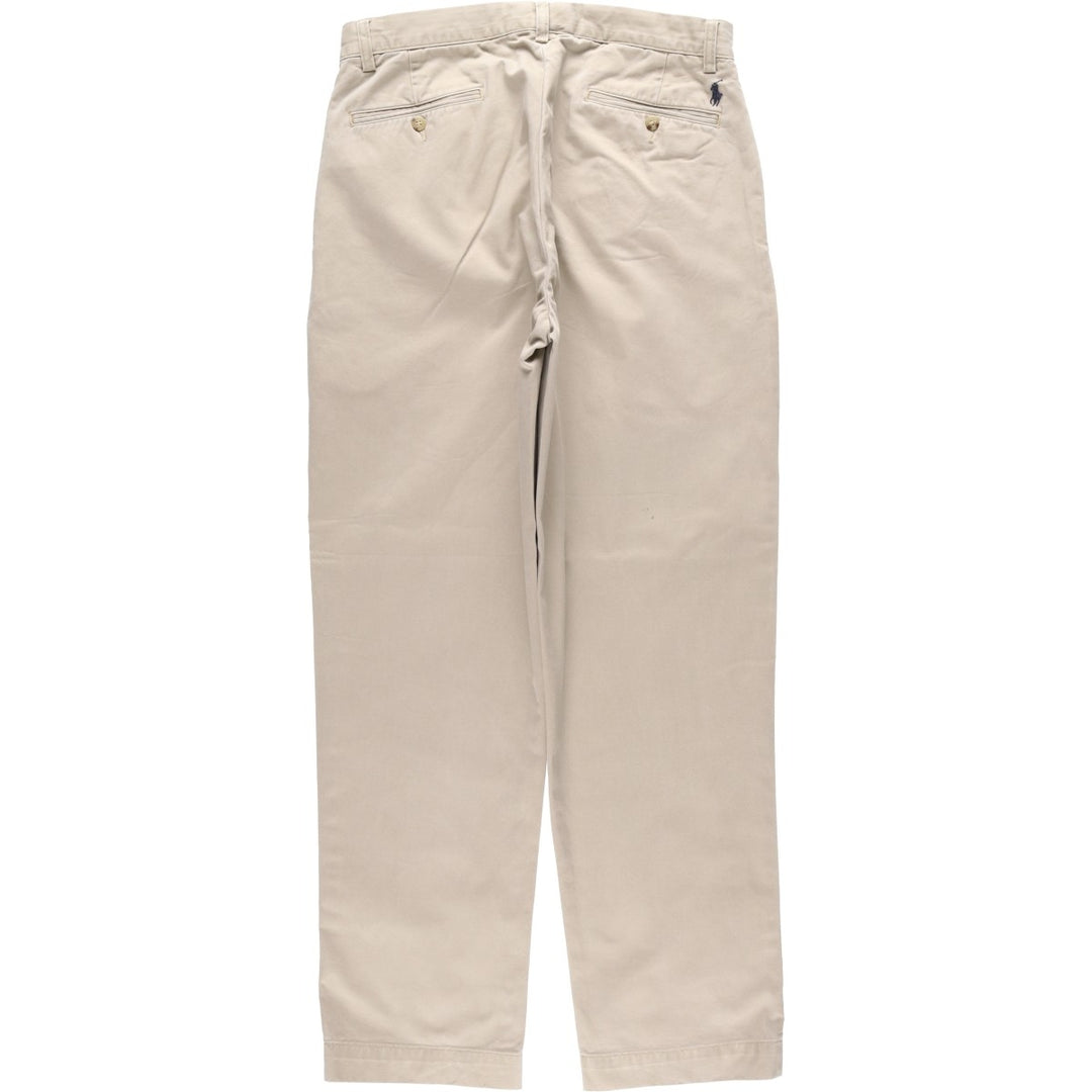 Ralph Lauren POLO by Ralph Lauren ETHAN PANT Two-pleat Chino Pants Men's W34 equivalent cotton Beige type Vintage Second Hand