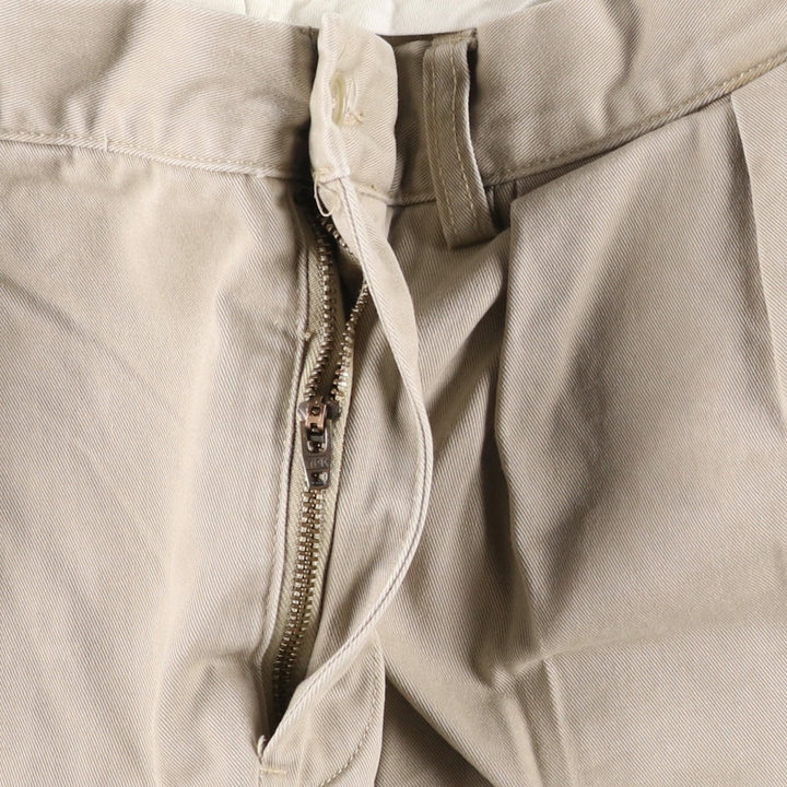 Ralph Lauren POLO by Ralph Lauren ETHAN PANT Two-pleat Chino Pants Men's W34 equivalent cotton Beige type Vintage Second Hand