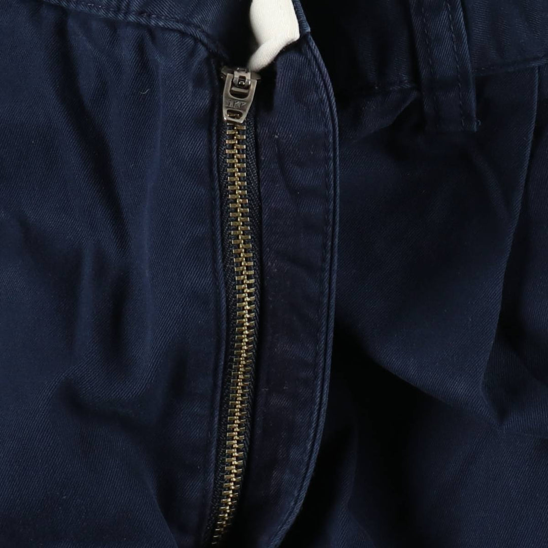Ralph Lauren POLO by Ralph Lauren HAMMOND PANT, two-pleat chino pants, men's, w34 equivalent cotton navy blue type Vintage Second Hand