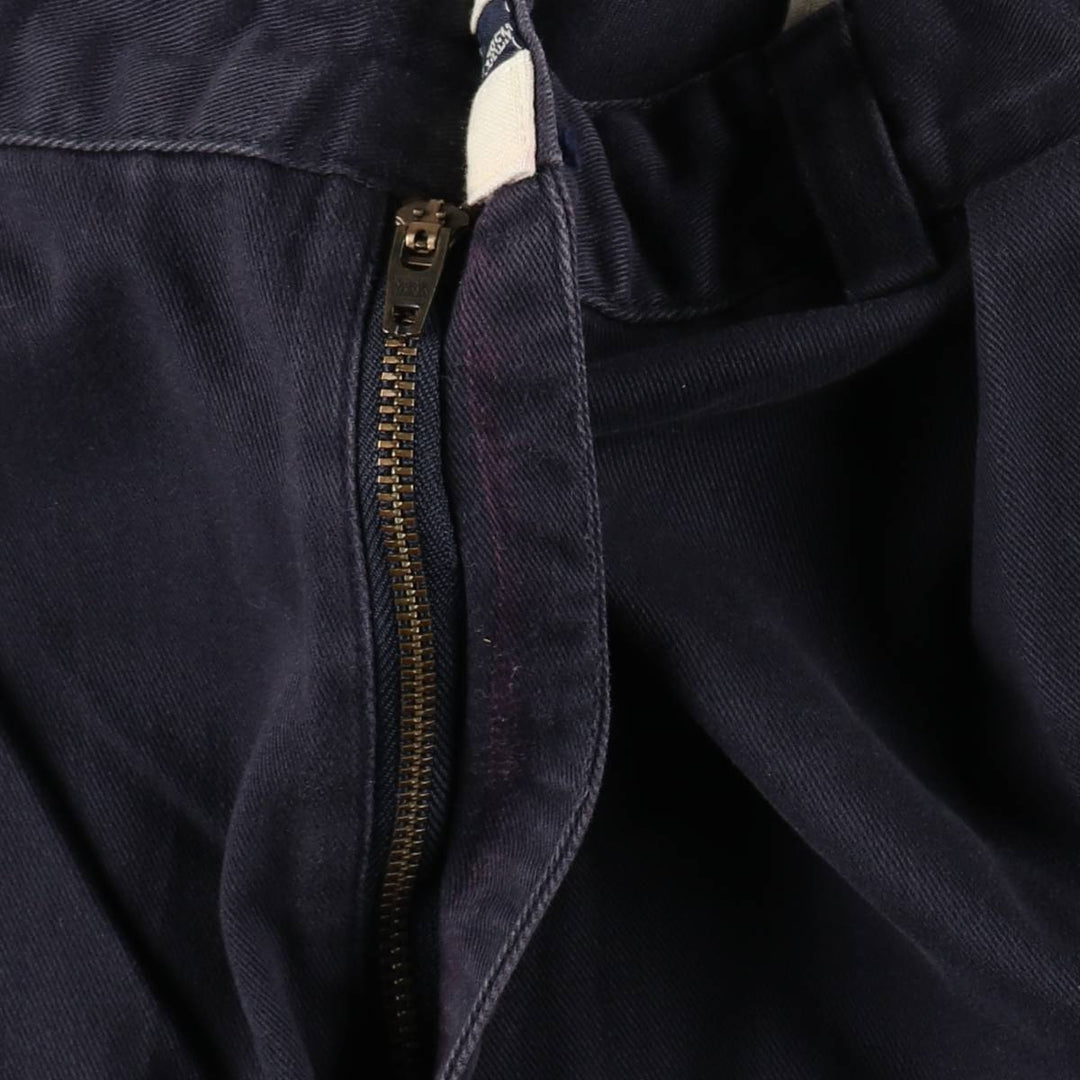 Ralph Lauren Polo Ralph Lauren Andrew Pant Two-pleat Chino Pants Men's Size W34 cotton navy blue type Vintage Second Hand