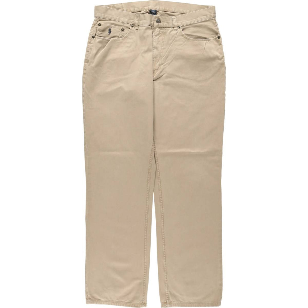 Ralph Lauren Polo Ralph Lauren Chino Pants, Men's Size W36 (approx.) cotton Beige type Vintage Second Hand