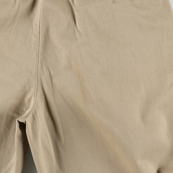 Ralph Lauren POLO by Ralph Lauren Two-pleat Chino Pants for Men, W33 equivalent cotton Beige type Vintage Second Hand