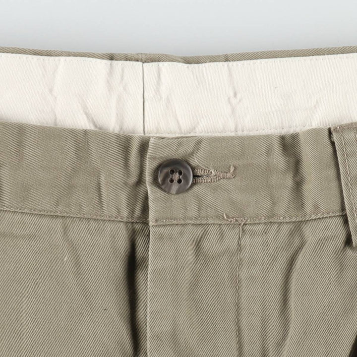 Ralph Lauren POLO by Ralph Lauren ANDREW PANT Two-pleat chino pants for men, equivalent to W34 cotton Khaki type beige Vintage Second Hand