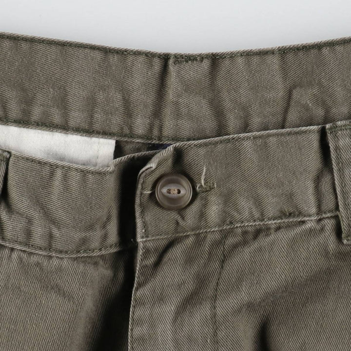 Ralph Lauren CHAPS Two-Pleat Chino Pants, Men's Size W35 (approx.) cotton Khaki type Vintage Second Hand