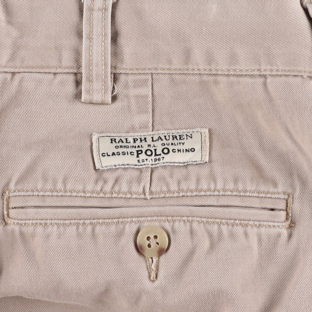 Ralph Lauren POLO by Ralph Lauren PROSPECT PANT Chino pants for men, equivalent to w36 cotton Beige type Vintage Second Hand