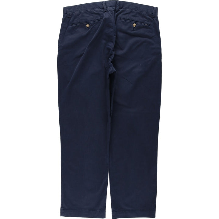 Ralph Lauren POLO RALPH LAUREN Stretch Classic Fit Chino Pants, Men's Size W36 (approx.) cotton navy blue type Vintage Second Hand