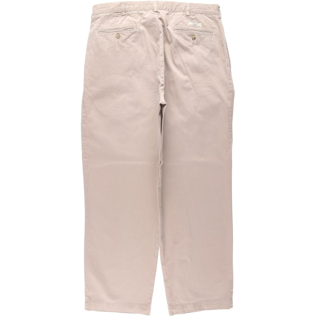 Ralph Lauren POLO by Ralph Lauren ANDREW PANT Two-pleat Chino Pants Men's W36 equivalent cotton Beige type Vintage Second Hand