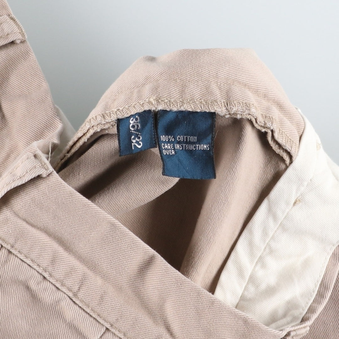 Ralph Lauren POLO by Ralph Lauren ANDREW PANT Two-pleat Chino Pants Men's W36 equivalent cotton Beige type Vintage Second Hand