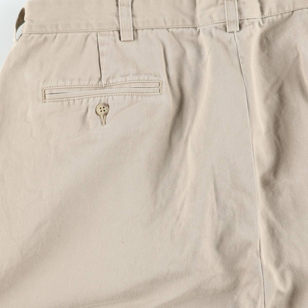 Ralph Lauren POLO by Ralph Lauren ANDREW PANT Two-pleat Chino Pants Men's Size W38 cotton Beige type Vintage Second Hand