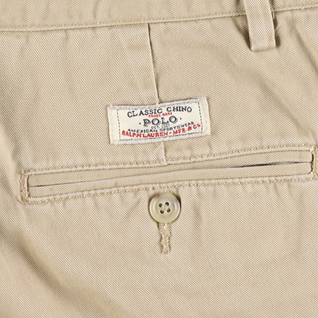 Ralph Lauren POLO by Ralph Lauren Chino Pants Men's W33 equivalent cotton Beige type Vintage Second Hand