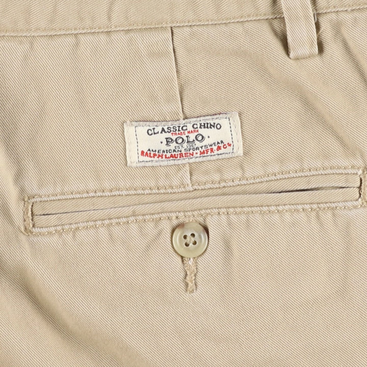 Ralph Lauren POLO by Ralph Lauren Chino Pants Men's W33 equivalent cotton Beige type Vintage Second Hand