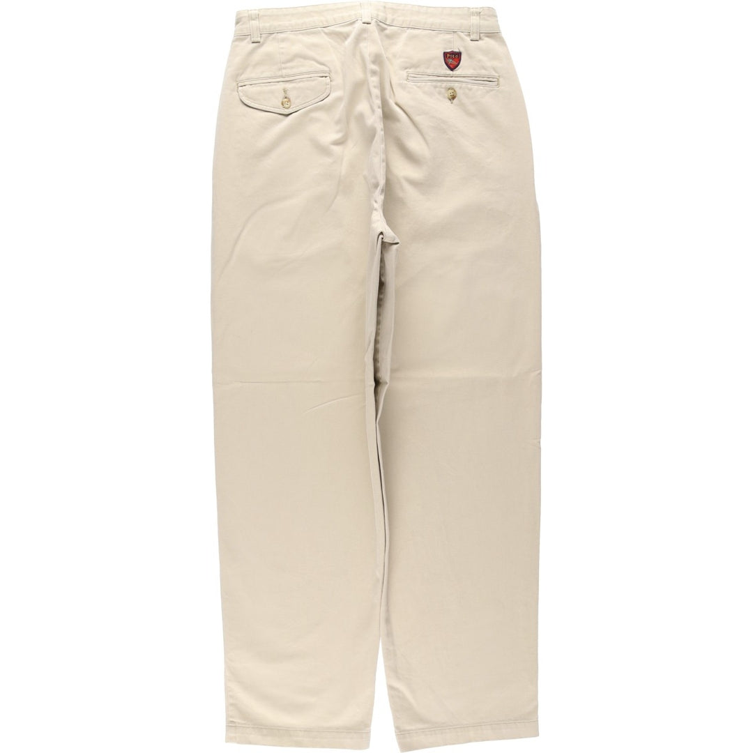 Ralph Lauren POLO GOLF Polo Golf Two-pleat Chino Pants for Men, Size W32 cotton Beige type Vintage Second Hand