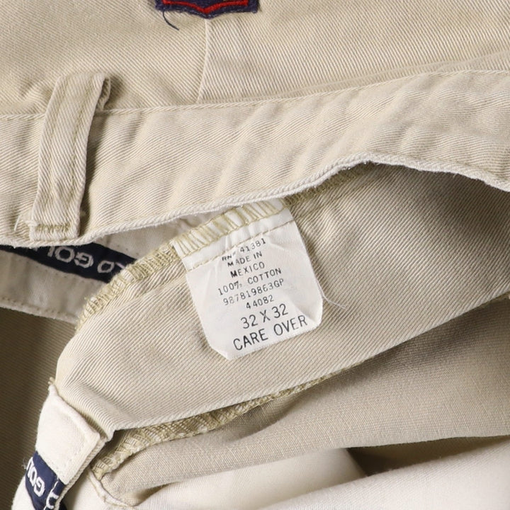 Ralph Lauren POLO GOLF Polo Golf Two-pleat Chino Pants for Men, Size W32 cotton Beige type Vintage Second Hand