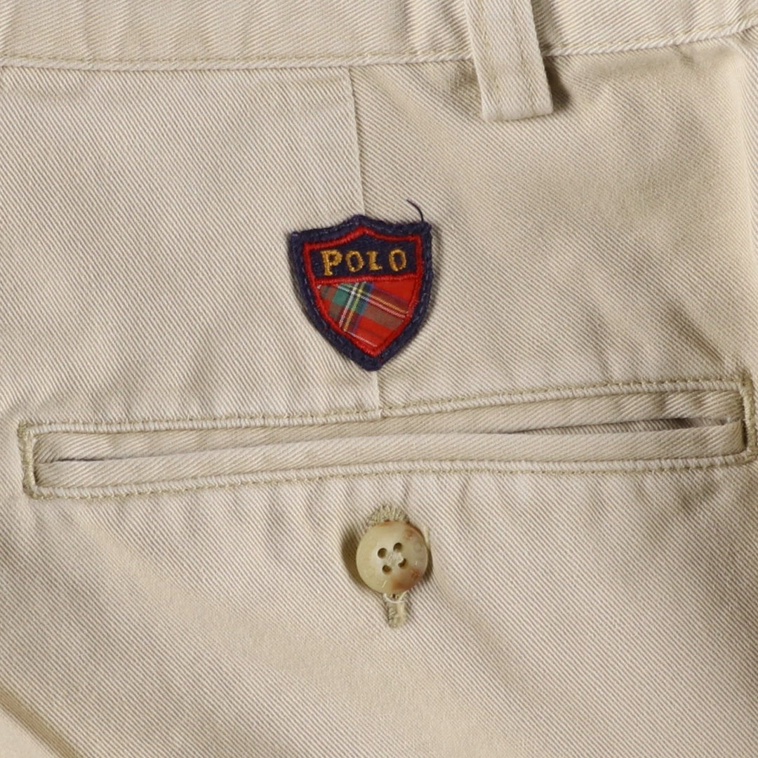 Ralph Lauren POLO GOLF Polo Golf Two-pleat Chino Pants for Men, Size W32 cotton Beige type Vintage Second Hand