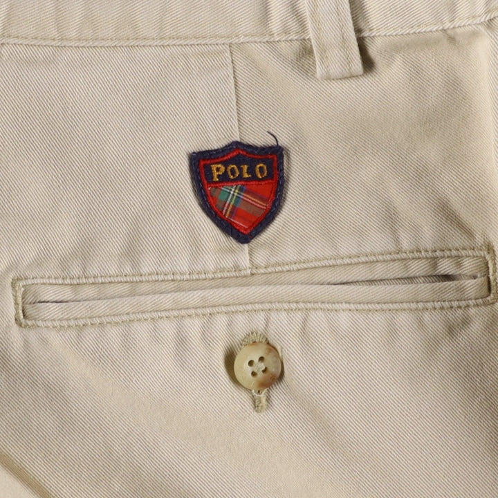 Ralph Lauren POLO GOLF Polo Golf Two-pleat Chino Pants for Men, Size W32 cotton Beige type Vintage Second Hand