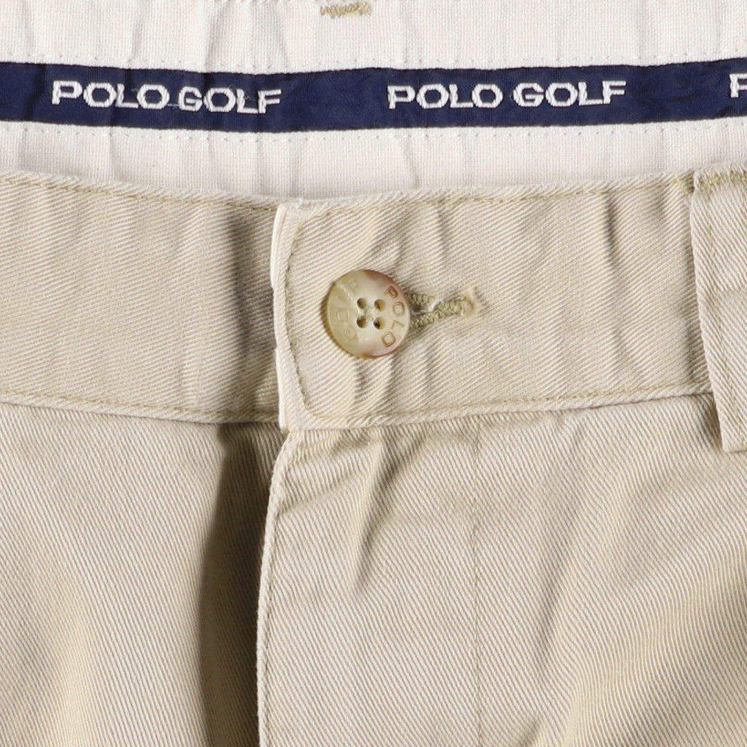 Ralph Lauren POLO GOLF Polo Golf Two-pleat Chino Pants for Men, Size W32 cotton Beige type Vintage Second Hand