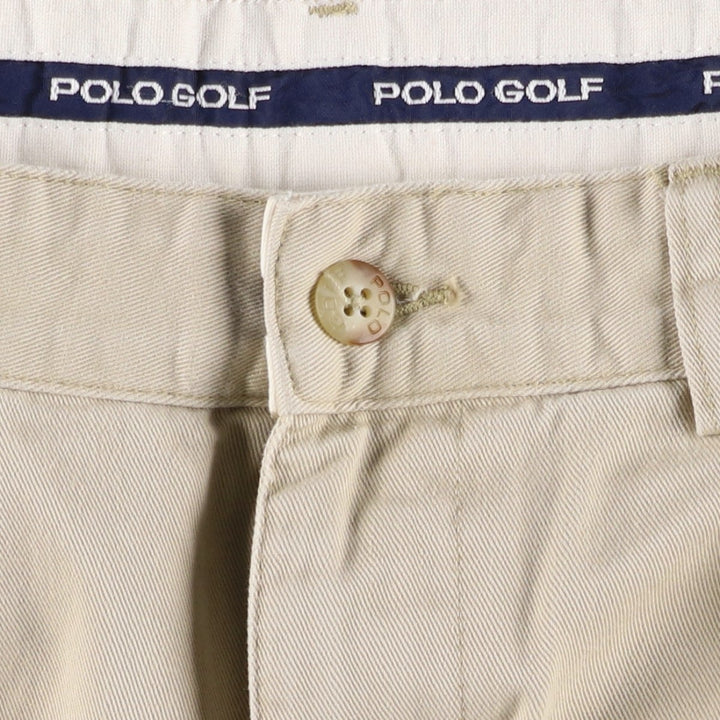 Ralph Lauren POLO GOLF Polo Golf Two-pleat Chino Pants for Men, Size W32 cotton Beige type Vintage Second Hand